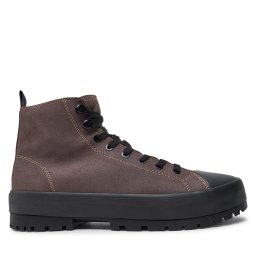 Туристически oбувки Calvin Klein Jeans Lugged Hybrid High Laceup Auth YM0YM01092 Кафяв