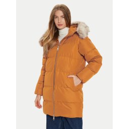 Tommy Hilfiger Пухено яке WW0WW42743 Оранжев Regular Fit