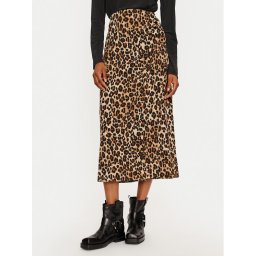 Vero Moda Миди пола Verena 10323868 Кафяв Regular Fit