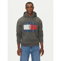 Tommy Jeans Суитшърт DM0DM20591 Сив Relaxed Fit