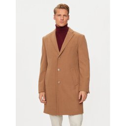 Pierre Cardin Вълнено палто C4 83100.6130 Кафяв Regular Fit