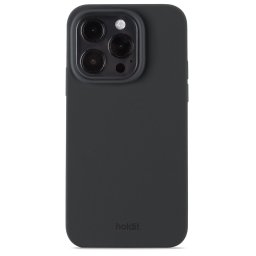 Гръб Holdit Silicone Case за iPhone 15 Pro - Черен