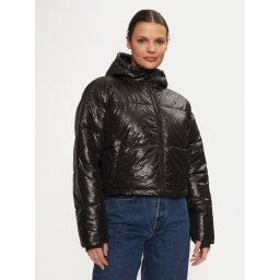 DKNY Пухено яке DP4J9549 Черен Relaxed Fit