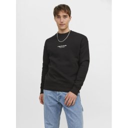 Jack & Jones Суитшърт Vesterbro 12241694 Черен Relaxed Fit