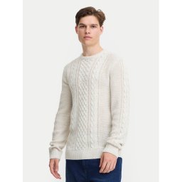 Blend Пуловер 20717439 Екрю Regular Fit