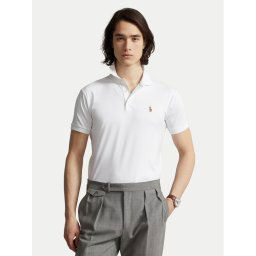 Polo Ralph Lauren Тениска с яка и копчета 710685514001 Бял Slim Fit