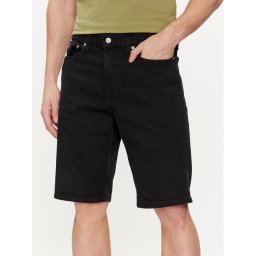 Calvin Klein Jeans Дънкови шорти J30J324872 Черен Slim Fit
