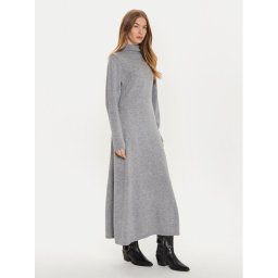 MAX&Co. Плетена рокля 2426326014200 Сив Regular Fit