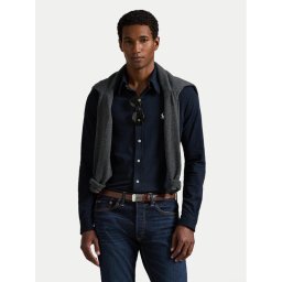 Polo Ralph Lauren Риза 710654408016 Тъмносин Regular Fit