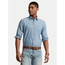 Polo Ralph Lauren дънкова риза 710792042001 Син Custom Fit