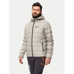 Jack Wolfskin Пухено яке Ather Down 1207671 Сив Regular Fit