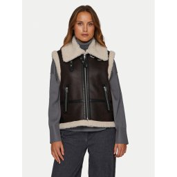 Vila Жилетка за костюм Risi 14097989 Кафяв Regular Fit