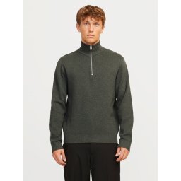 Jack & Jones Пуловер Milano 12259664 Сив Relaxed Fit