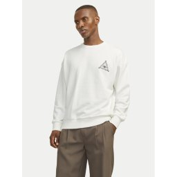 Jack & Jones Суитшърт Mystic 12257735 Бял Relaxed Fit