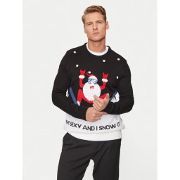 Only & Sons Пуловер Xmas 22031170 Черен Regular Fit