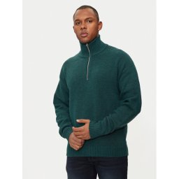 Jack & Jones Пуловер Ollie 12241817 Зелен Relaxed Fit