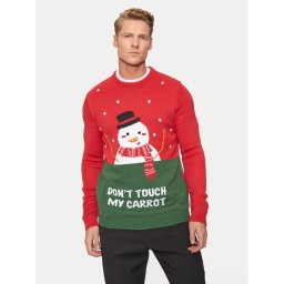 Only & Sons Пуловер Xmas 22031170 Червен Regular Fit