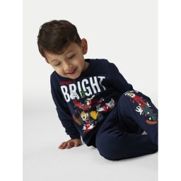 NAME IT Пижама Mickey 13234179 Тъмносин Regular Fit