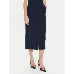 TWINSET Пола тип молив 242TP2153 Тъмносин Regular Fit