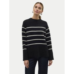 Vero Moda Пуловер Flawless 10320487 Черен Loose Fit