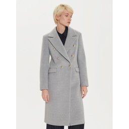Maryley Преходно палто 24IB810/15GC Сив Regular Fit