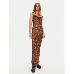 One Teaspoon Лятна рокля 26654 Кафяв Slim Fit