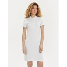 Lacoste Ежедневна рокля EF5473 Бял Slim Fit