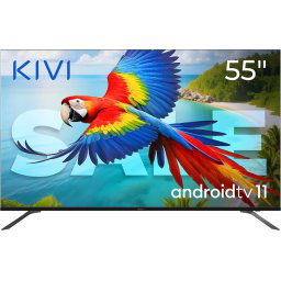 Телевизор KIVI 55" UHD, Android TV 11, Black