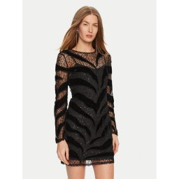 Marciano Guess Коктейлна рокля 4BGK93 6279A Черен Regular Fit