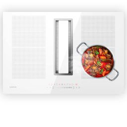 Klarstein Система Chef-Fusion Prime Down Air, 2 в 1, индукционен плот + абсорбатор, мощen 7200 W (GCHC3-Chef-Fus-77WH)