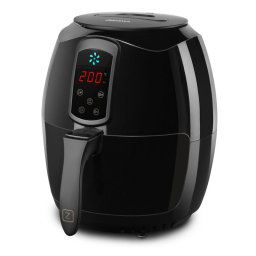 Фритюрник с горещ въздух ZEEGMA KNAPPER, Технология Quick Air, Капацитет 2.6 л, LCD дисплей, Тефлоново покритие