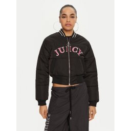 Juicy Couture Яке бомбър Kelsey JCOIJ224557 Черен Regular Fit