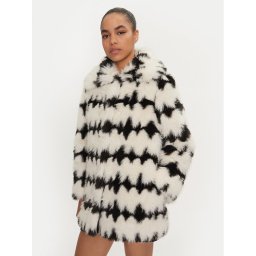 Joseph Ribkoff Кожено палто 244900 Екрю Regular Fit