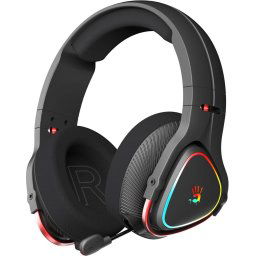 Геймърски безжични слушалки A4TECH Bloody MR710, Bluetooth v5.0, 2.4Ghz, RGB, Микрофон, Черен