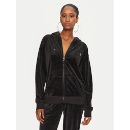 Juicy Couture Суитшърт Halan JCWAS24342 Черен Oversize