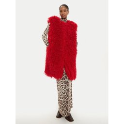 Just Cavalli Жилетка за костюм 77PAS428 Червен Loose Fit