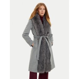 Marciano Guess Вълнено палто 4BGL09 9957Z Сив Regular Fit