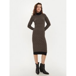 Vero Moda Плетена рокля Aria 10314462 Черен Slim Fit