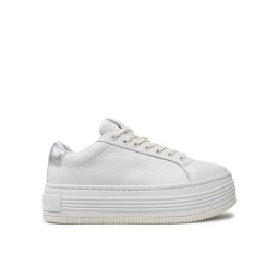 Calvin Klein Jeans Сникърси Bold Flatf Low Mix Ohb YW0YW01632 Бял