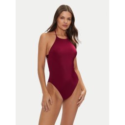 Calvin Klein Swimwear Бански костюм KW0KW02733 Бордо