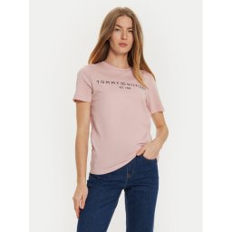 Tommy Hilfiger Тишърт WW0WW40276 Розов Regular Fit