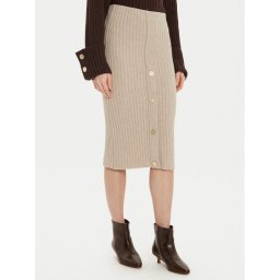ViCOLO Миди пола 55017S Бежов Regular Fit