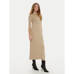 Tommy Hilfiger Ежедневна рокля WW0WW44430 Бежов Slim Fit