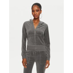 Juicy Couture Суитшърт Robertson JCAP176 Сив Slim Fit