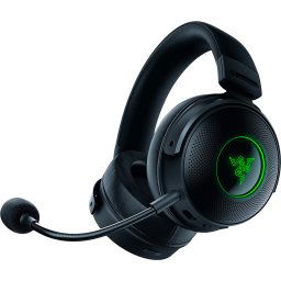 Razer Kraken V3 Pro, Wireless Gaming Headset, Razer HyperSense Haptic Technology, TriForce Titanium 50mm Drivers, Detachable Hyp