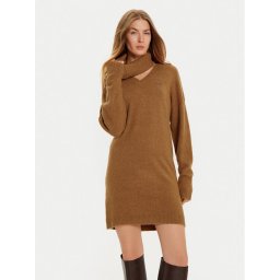 Liu Jo Плетена рокля WF4430 MA49P Кафяв Regular Fit