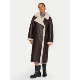 Vila Кожух Risi 14097991 Кафяв Relaxed Fit