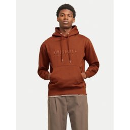 Jack & Jones Суитшърт 12262811 Кафяв Regular Fit