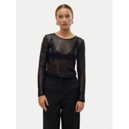 Vero Moda Блуза Safina 10317016 Черен Regular Fit