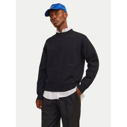 Jack & Jones Пуловер 12261852 Черен Loose Fit
